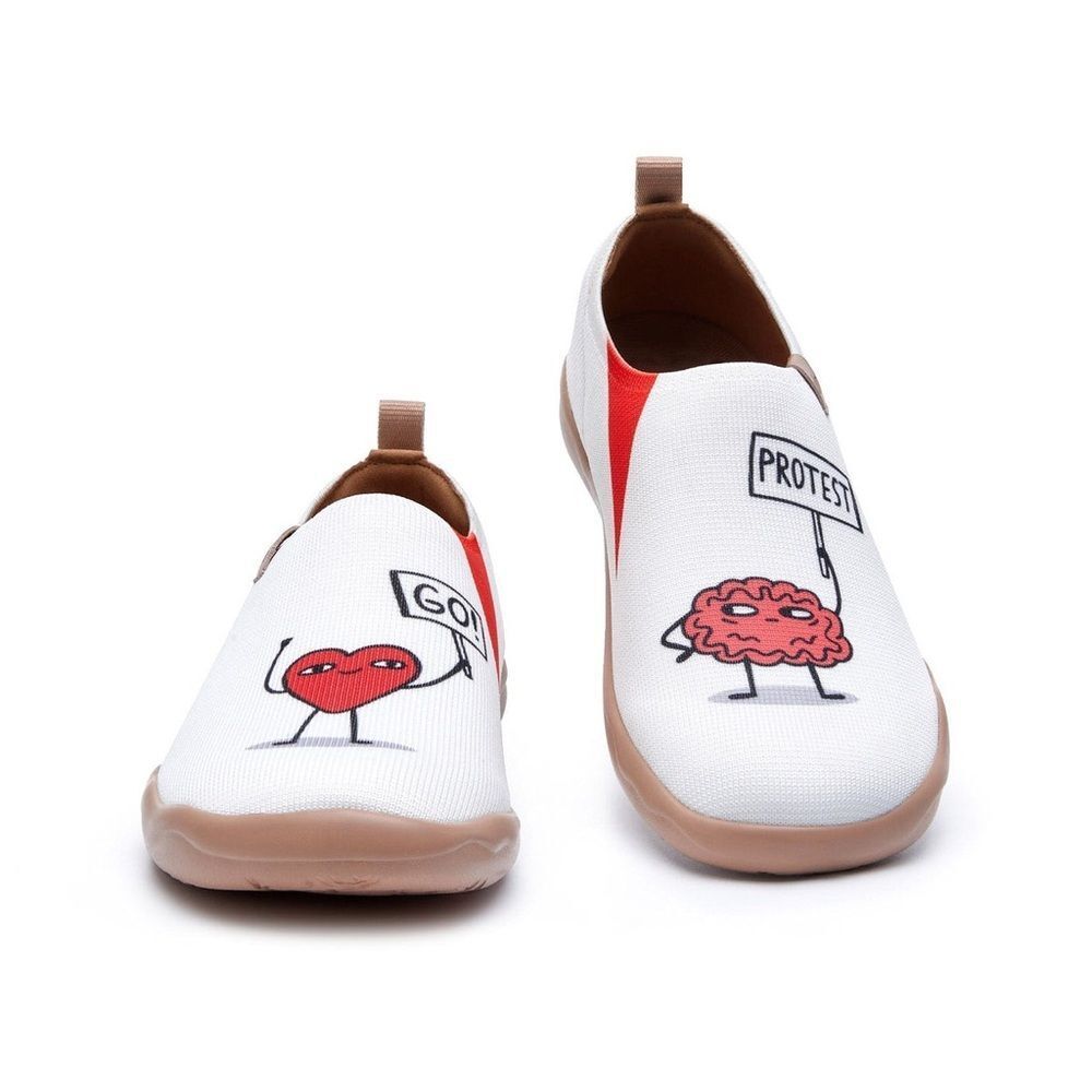 UIN Women’s Walking Shoes Slip On Casual Knit Loafer (Love Wins Toledo ) - Picture 10 of 10